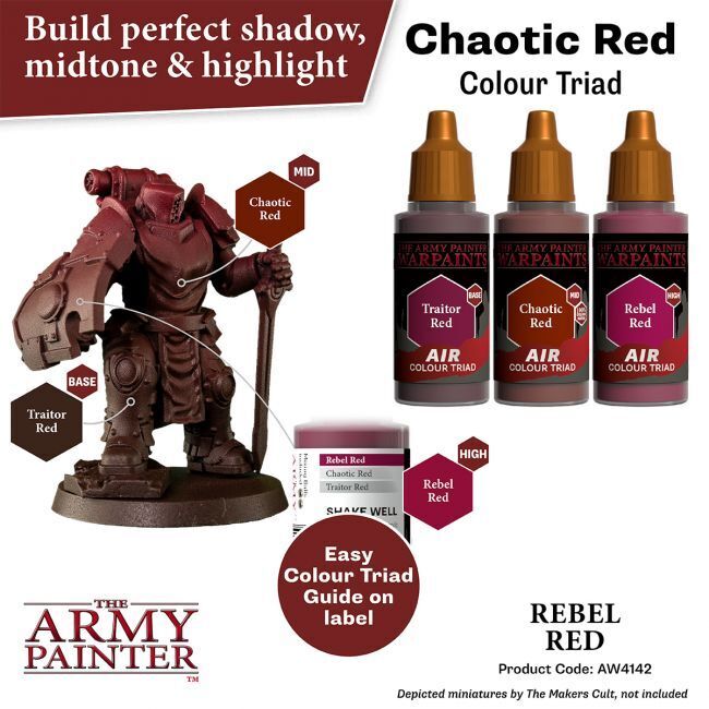 The Army Painter Warpaints Air: Rebel Red - 18ml Acrylic Paint