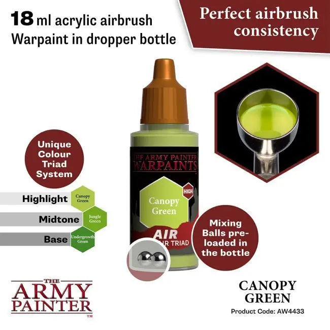 The Army Painter Warpaints Air: Canopy Green - 18ml Acrylic Paint The Army Painter