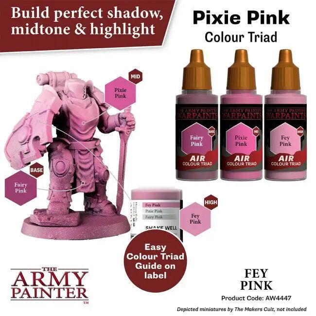 The Army Painter Warpaints Air: Fey Pink - 18ml Acrylic Paint The Army Painter