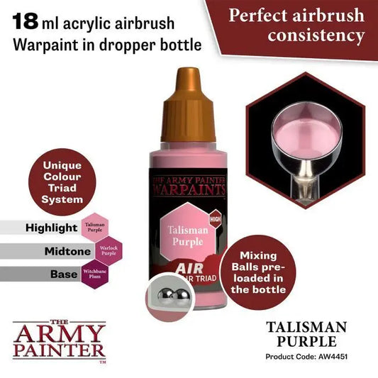 The Army Painter Warpaints Air: Talisman Purple - 18ml Acrylic Paint The Army Painter