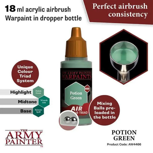 The Army Painter Warpaints Air: Potion Green - 18ml Acrylic Paint The Army Painter