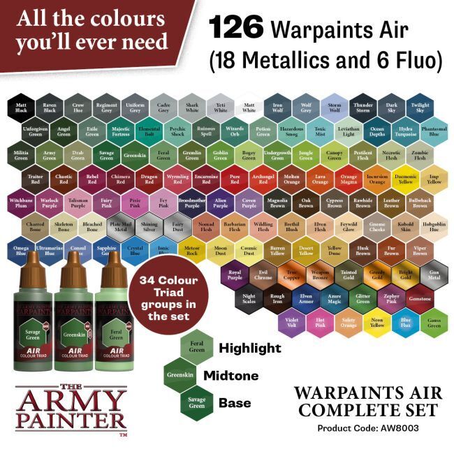 The Army Painter Warpaints Air: Complete Set