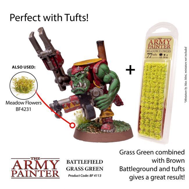 The Army Painter Basing: Battlefield Grass Green
