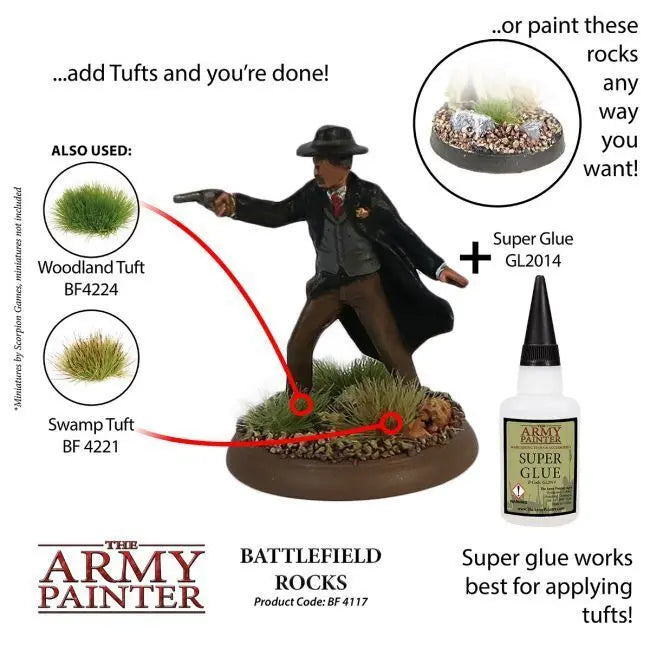 The Army Painter Basing: Battlefield Rocks The Army Painter