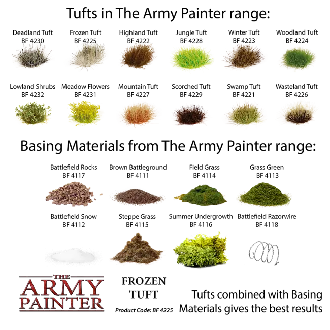 The Army Painter Tufts: Frozen Tuft The Army Painter