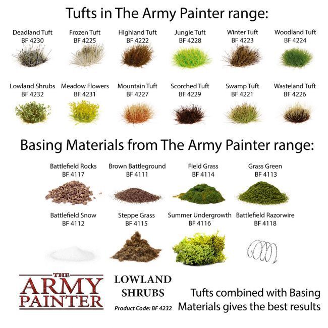 The Army Painter Tufts: Lowland Shrubs