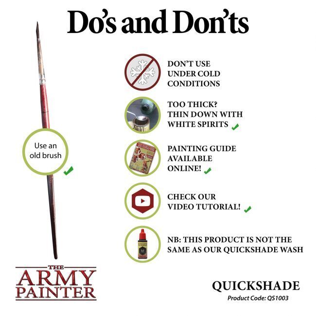 The Army Painter Quickshade Dip: Dark Tone - 250ml The Army Painter