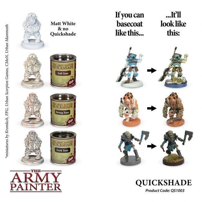 The Army Painter Quickshade Dip: Dark Tone - 250ml The Army Painter