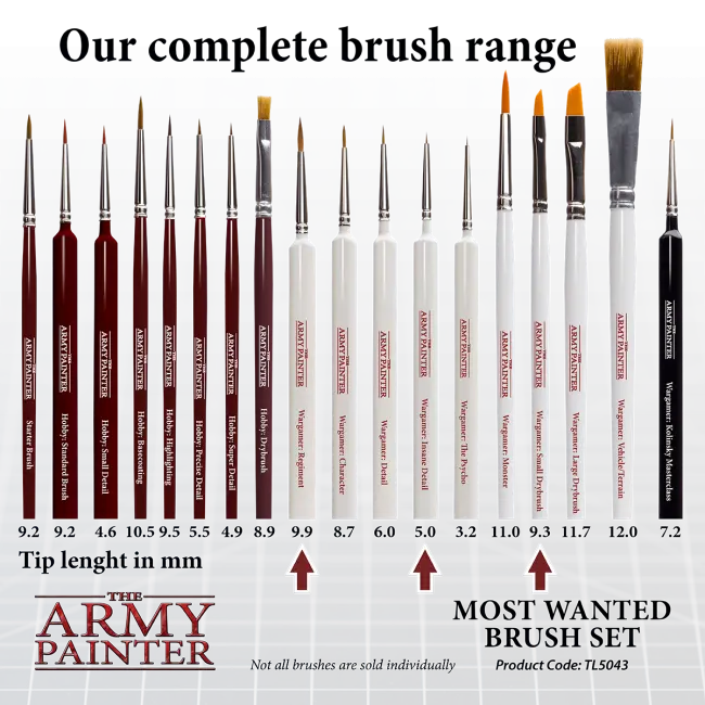 The Army Painter Most Wanted Brush Set The Army Painter