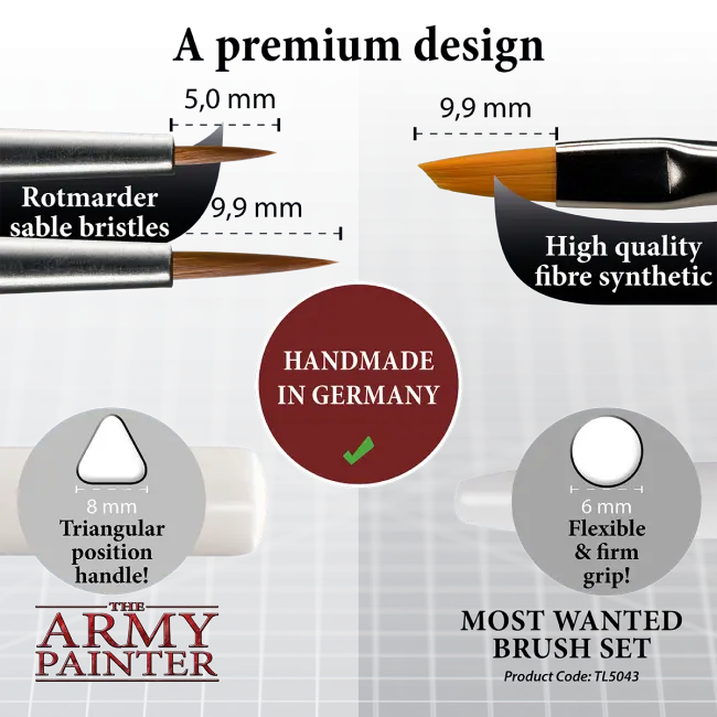 The Army Painter Most Wanted Brush Set The Army Painter
