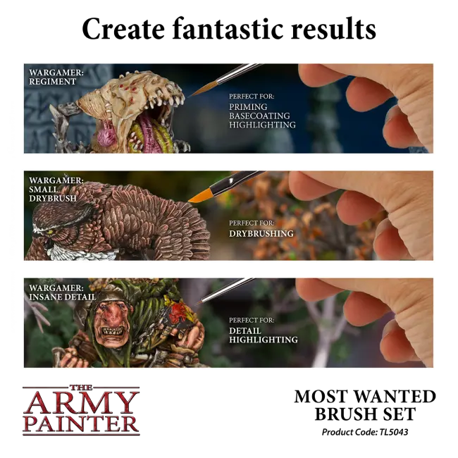 The Army Painter Most Wanted Brush Set The Army Painter