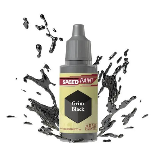 The Army Painter Speedpaint: Grim Black - 18ml Acrylic Paint The Army Painter