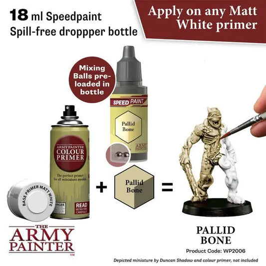 The Army Painter Speedpaint: Pallid Bone - 18ml Acrylic Paint The Army Painter