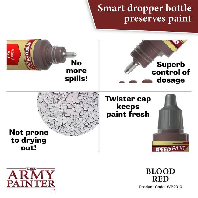 The Army Painter Speedpaint: Blood Red - 18ml Acrylic Paint