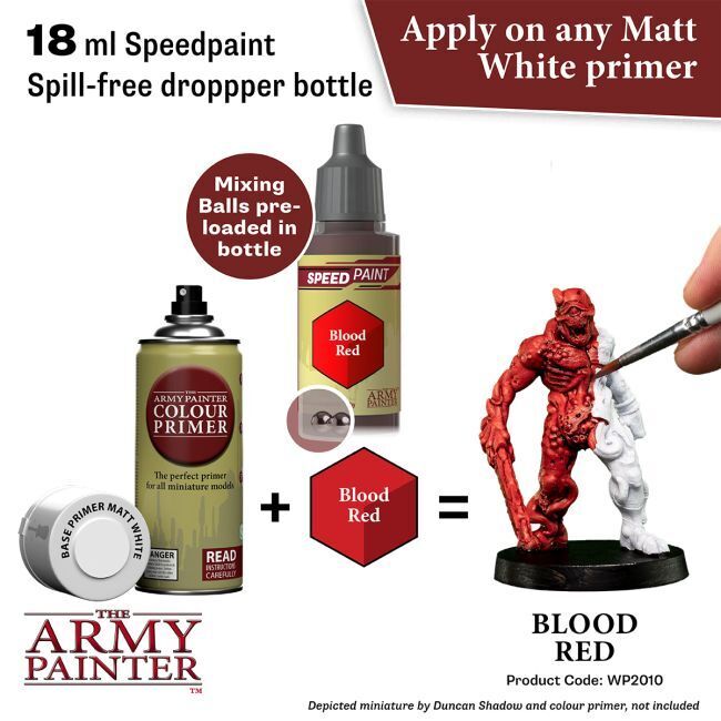 The Army Painter Speedpaint: Blood Red - 18ml Acrylic Paint
