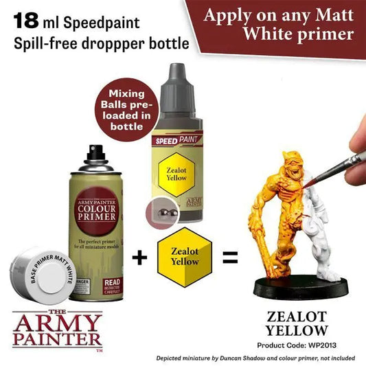 The Army Painter Speedpaint: Zealot Yellow - 18ml Acrylic Paint The Army Painter