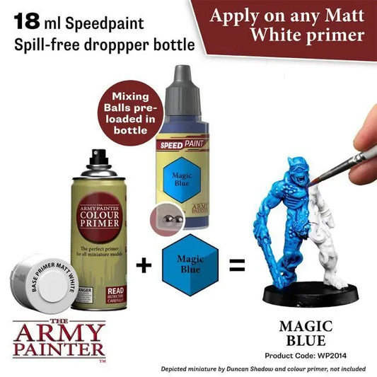 The Army Painter Speedpaint: Magic Blue - 18ml Acrylic Paint The Army Painter