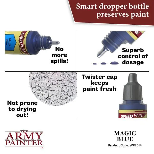 The Army Painter Speedpaint: Magic Blue - 18ml Acrylic Paint The Army Painter