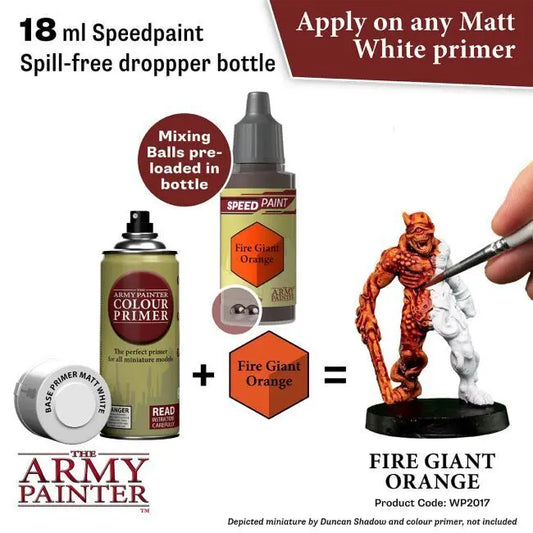 The Army Painter Speedpaint: Fire Giant Orange - 18ml Acrylic Paint The Army Painter