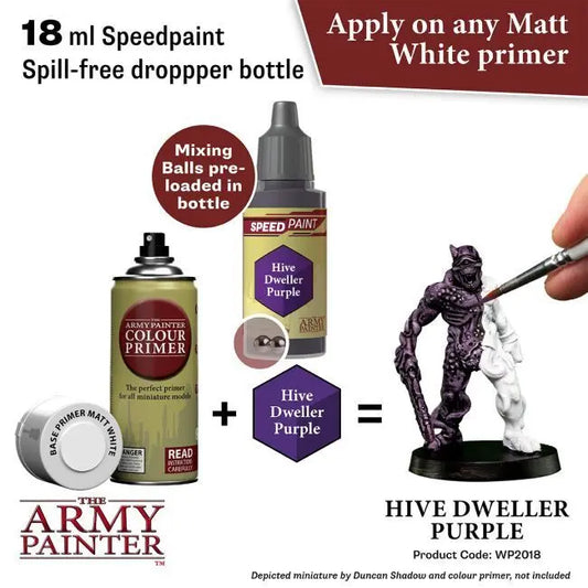 The Army Painter Speedpaint: Hive Dweller Purple - 18ml Acrylic Paint The Army Painter