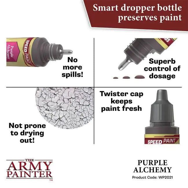 The Army Painter Speedpaint: Purple Alchemy - 18ml Acrylic Paint The Army Painter