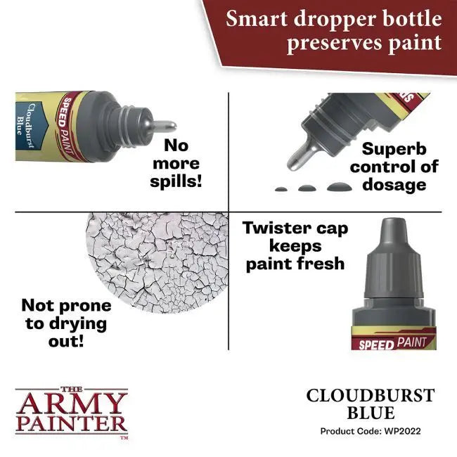 The Army Painter Speedpaint: Cloudburst Blue - 18ml Acrylic Paint The Army Painter