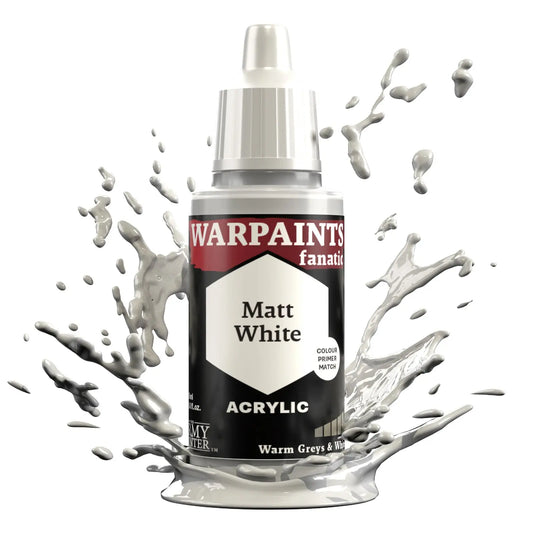 The Army Painter Warpaints Fanatic: Matt White - 18ml Acrylic Paint The Army Painter