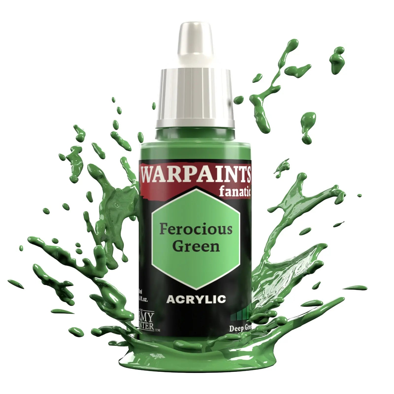 The Army Painter Warpaints Fanatic: Ferocious Green - 18ml Acrylic Paint The Army Painter