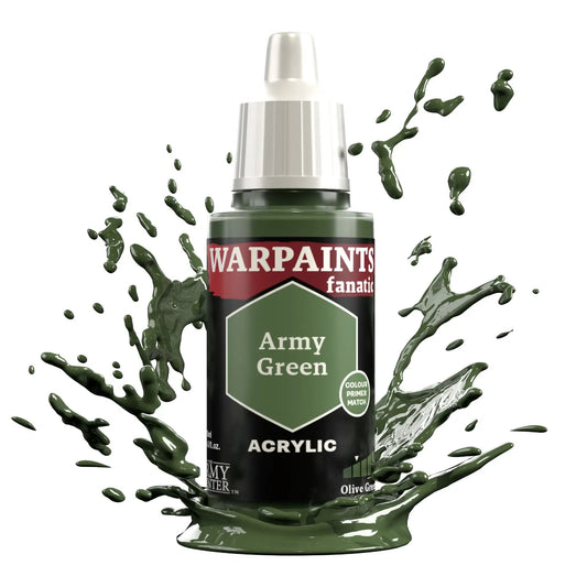 The Army Painter Warpaints Fanatic: Army Green - 18ml Acrylic Paint The Army Painter