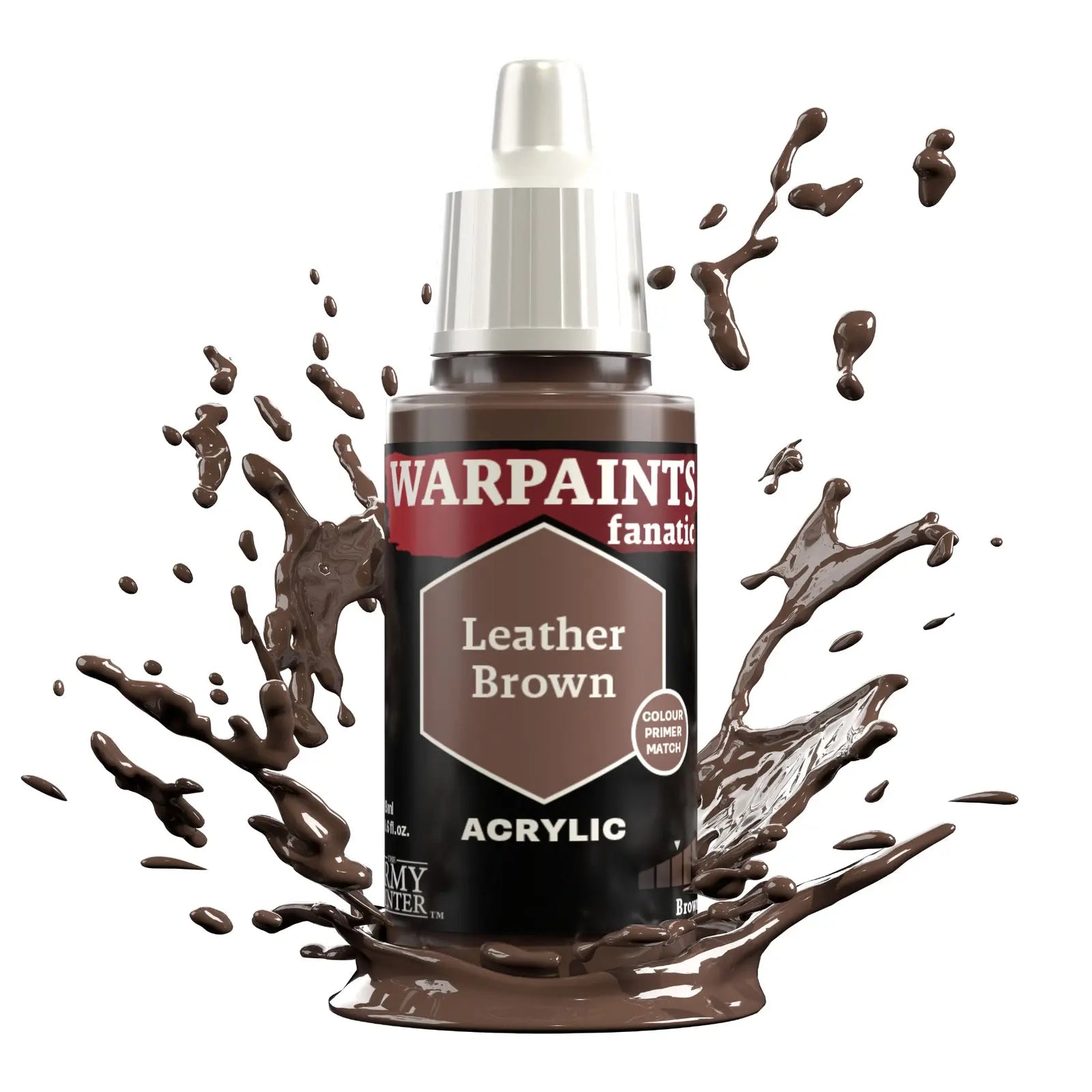 The Army Painter Warpaints Fanatic: Leather Brown - 18ml Acrylic Paint The Army Painter