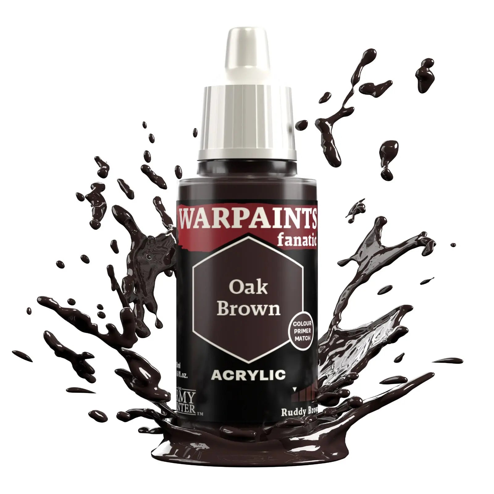 The Army Painter Warpaints Fanatic: Oak Brown - 18ml Acrylic Paint The Army Painter