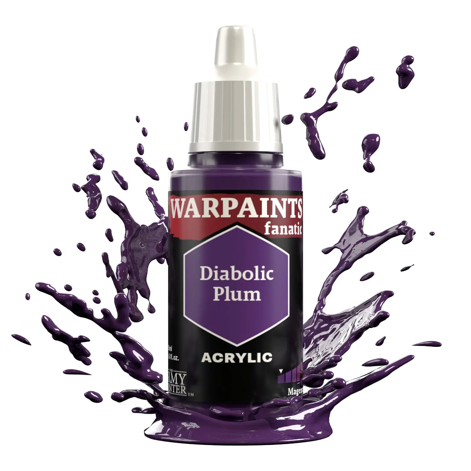 The Army Painter Warpaints Fanatic: Diabolic Plum - 18ml Acrylic Paint The Army Painter