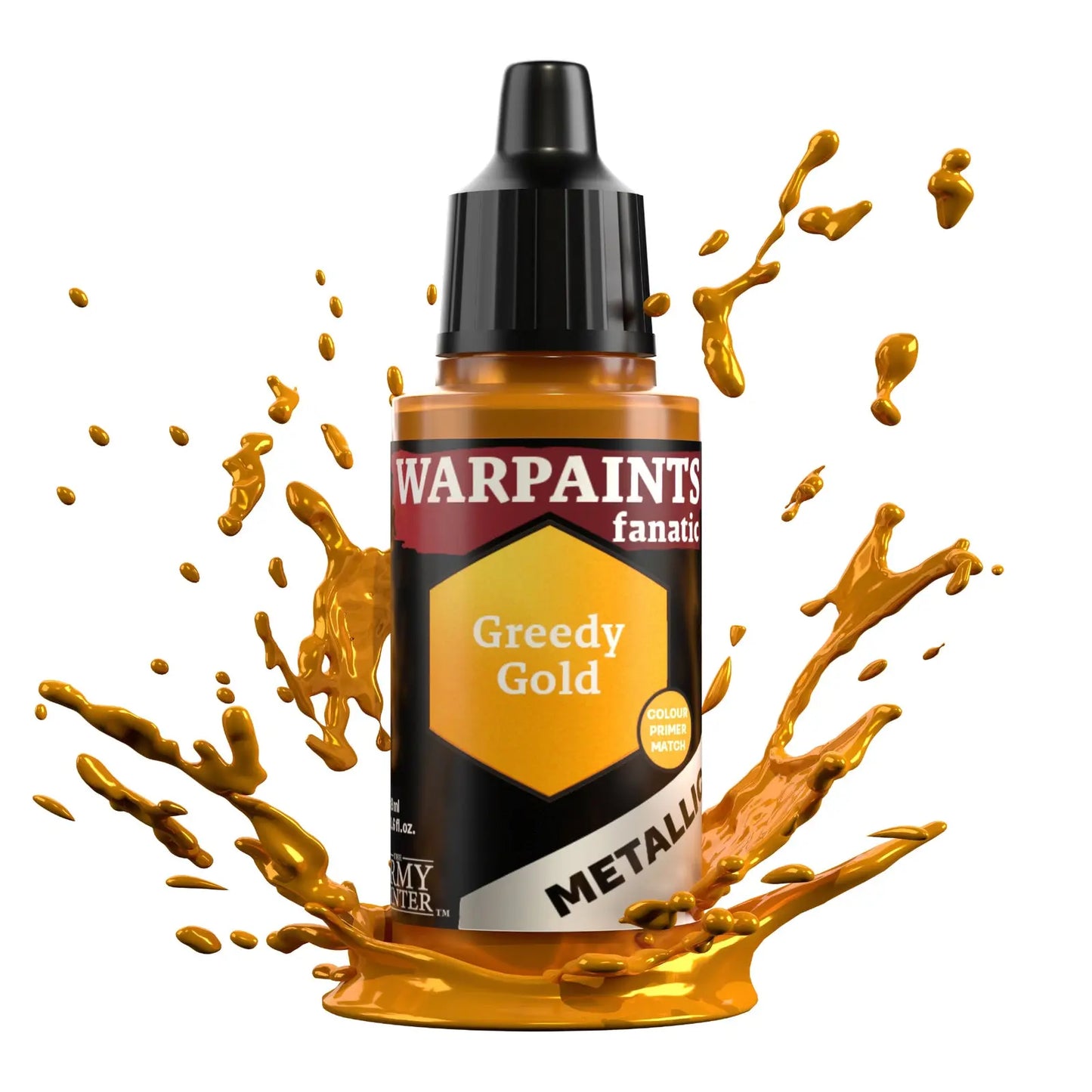 The Army Painter Warpaints Fanatic Metallic: Greedy Gold - 18ml Acrylic Paint The Army Painter
