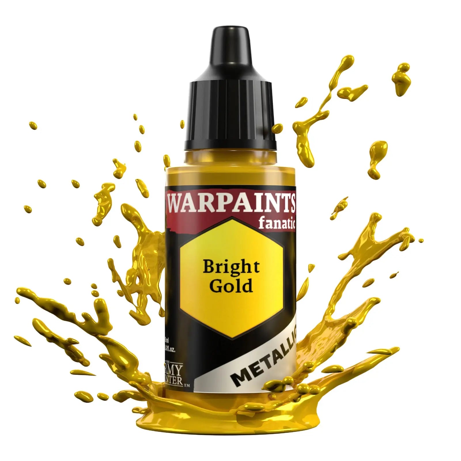 The Army Painter Warpaints Fanatic Metallic: Bright Gold - 18ml Acrylic Paint The Army Painter