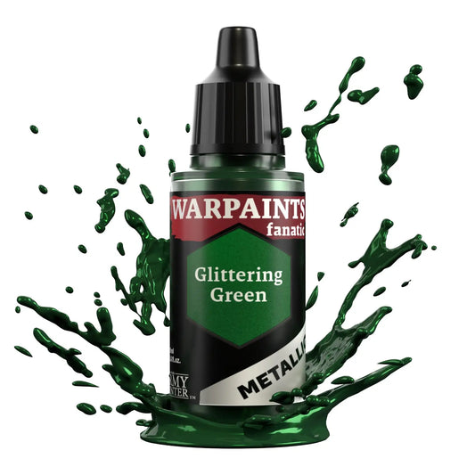 The Army Painter Warpaints Fanatic Metallic: Glittering Green - 18ml Acrylic Paint The Army Painter