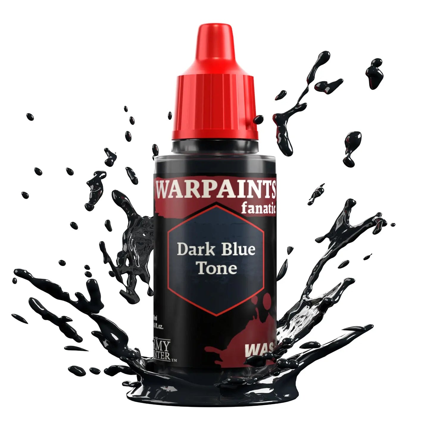 The Army Painter Warpaints Fanatic Wash: Dark Blue Tone - 18ml Acrylic Paint The Army Painter