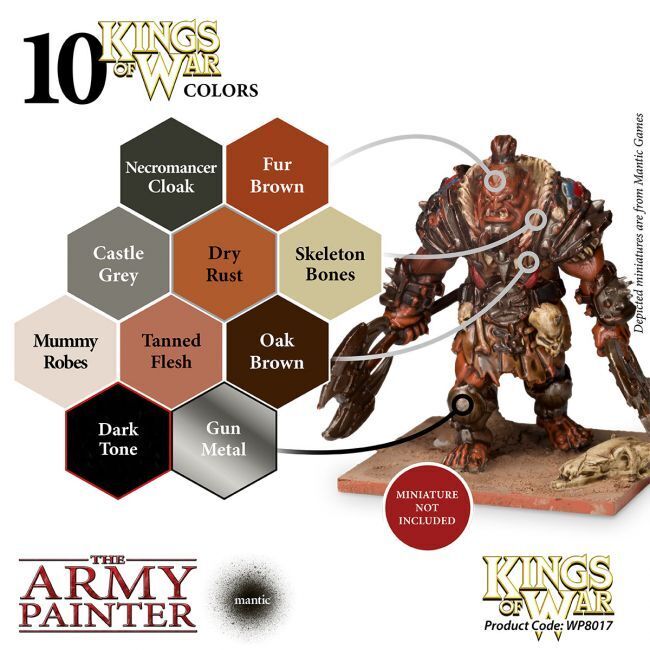 The Army Painter Warpaints: Kings of War Ogres paint set