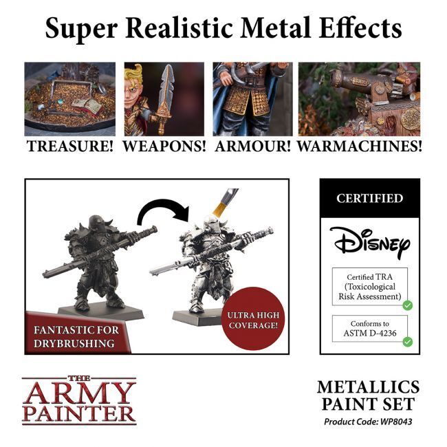 The Army Painter Warpaints: Metallic Paint Set
