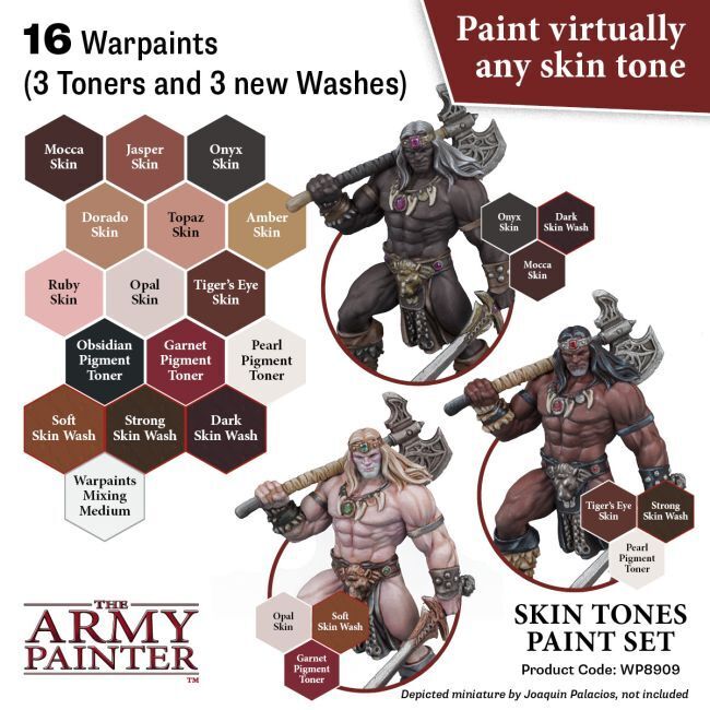 The Army Painter Warpaints: Skin Tones Paint Set