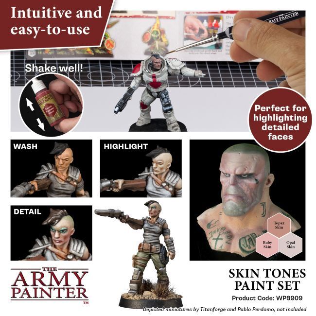 The Army Painter Warpaints: Skin Tones Paint Set