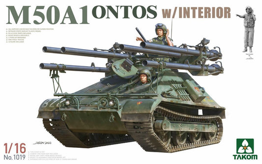 Takom 1/16 M50A1 Ontos w/Interior Plastic Model Kit