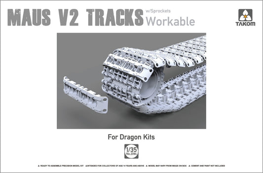 Takom 1/35 MAUS Tracks Plastic Model Kit