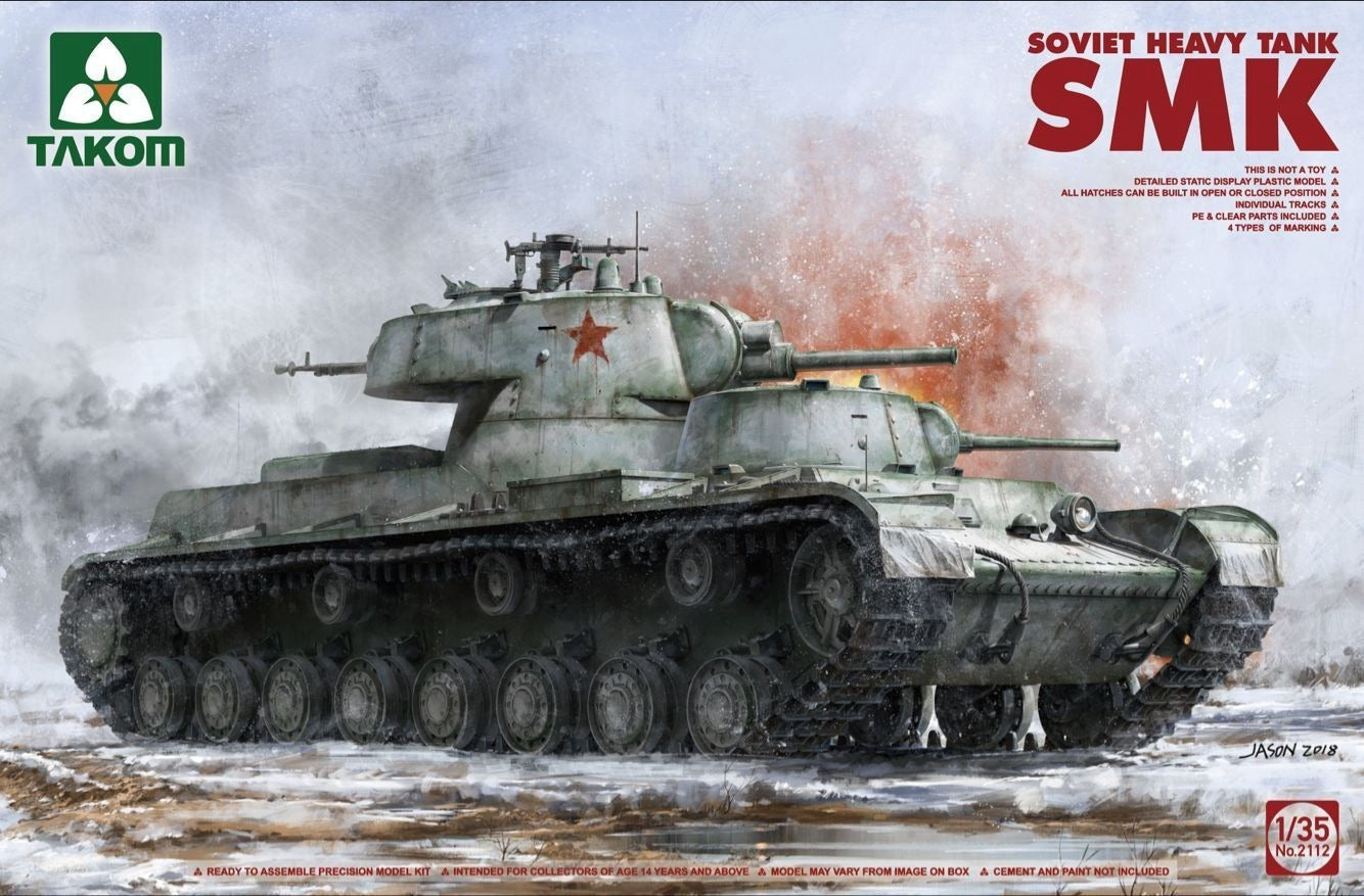 Takom 1/35 Soviet Heavy Tank SMK Plastic Model Kit