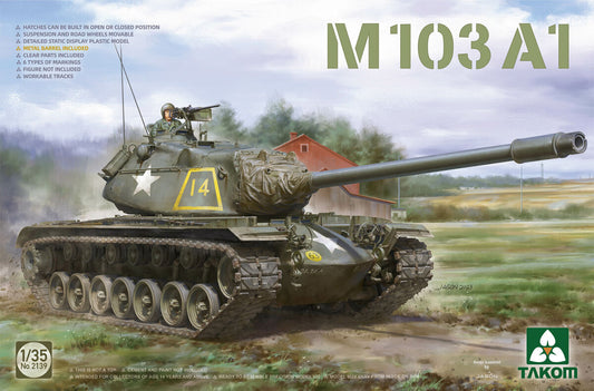 Takom 1/35 M103 A1 Plastic Model Kit