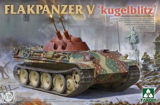 Takom 1/35 Plakpanzer V 'Kugelblitz' Plastic Model Kit - Franklin Hobbies Ltd