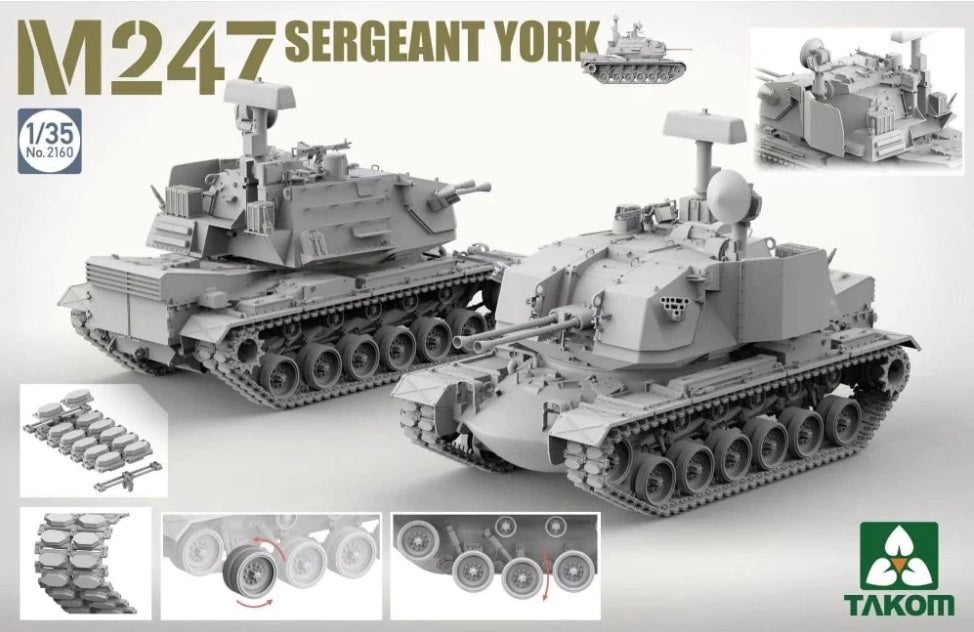 Takom 1/35 M247 Sergeant York Plastic Model Kit