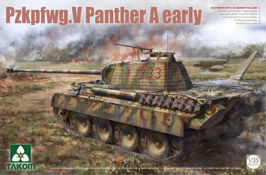Takom 1/35 Pzkpfwg.V Panther A early Plastic Model Kit Takom
