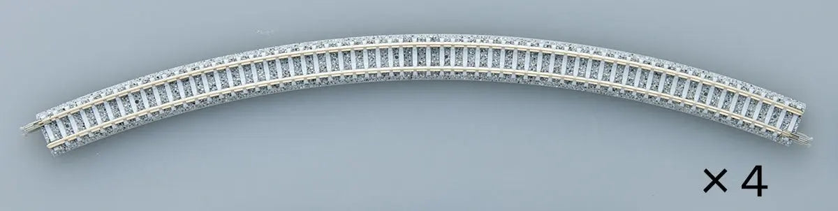 Tomix N Curve PC Track 15-3/8" 391mm Radius, 45° (4) Tomix