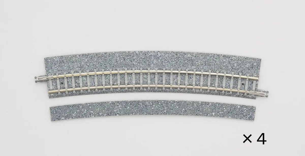 Tomix 1770 Wide PC 541mm Radius 15 Curve Track C541-15-WP(F) (4 pieces) (N scale) Tomix