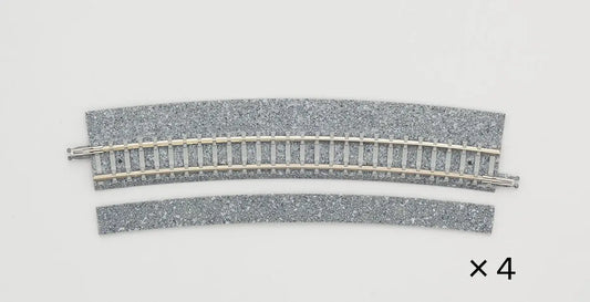 Tomix 1770 Wide PC 541mm Radius 15 Curve Track C541-15-WP(F) (4 pieces) (N scale) Tomix